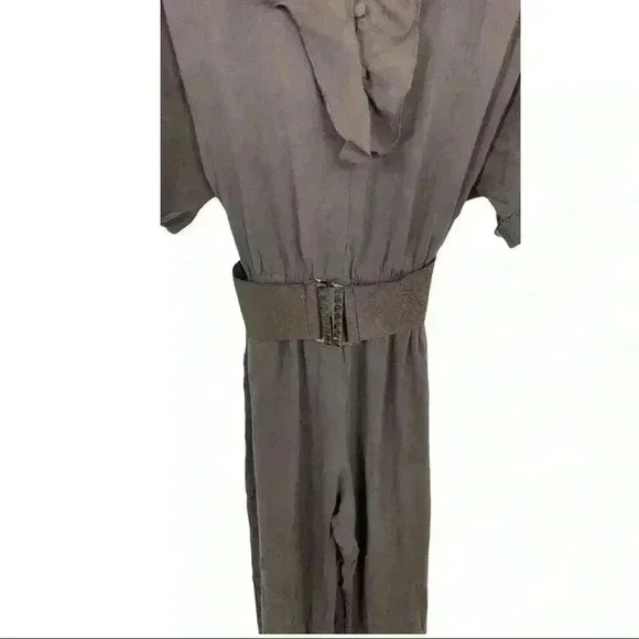 🆕NWT Lucy Paris brown jumpsuit w/ belt & r… - Picture 6 of 7